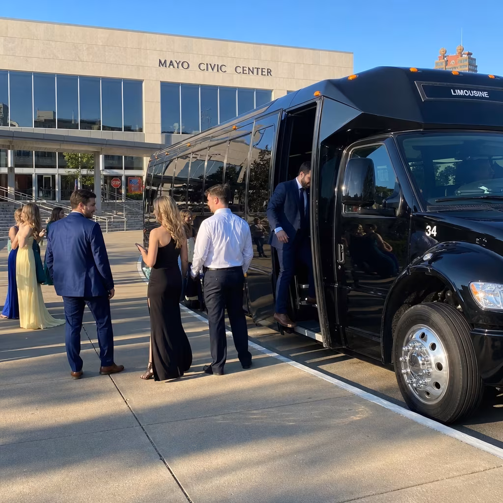 Rent a Bus to Mayo Civic Center