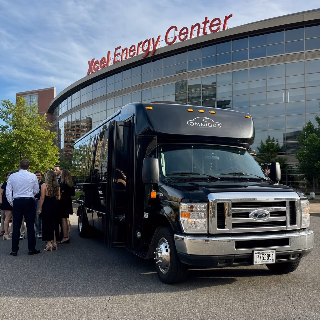Rent a Bus to Xcel Energy Center