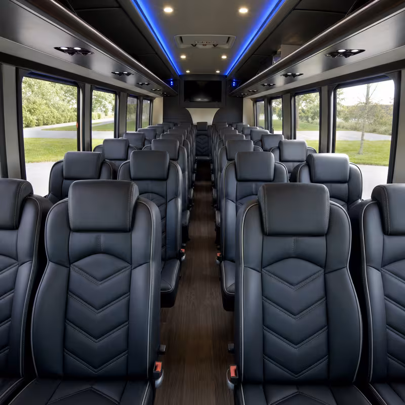 15-35 Passenger Minibus Interior