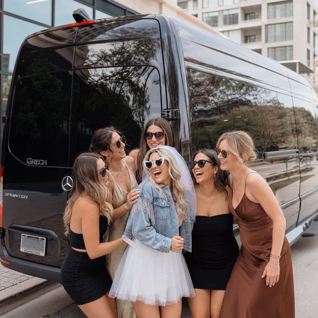 Bachelor and bachelorette party bus