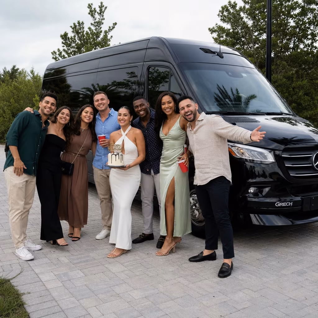 Birthday party bus
