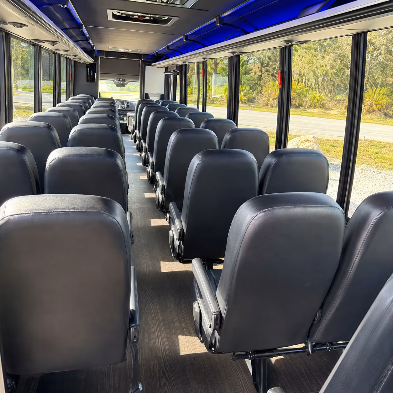 Rochester Airport Shuttle & Transportation party bus exterior