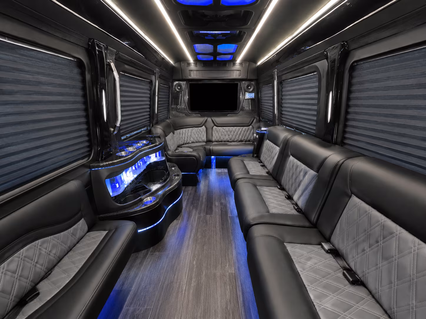Rochester Airport Shuttle & Transportation party bus exterior