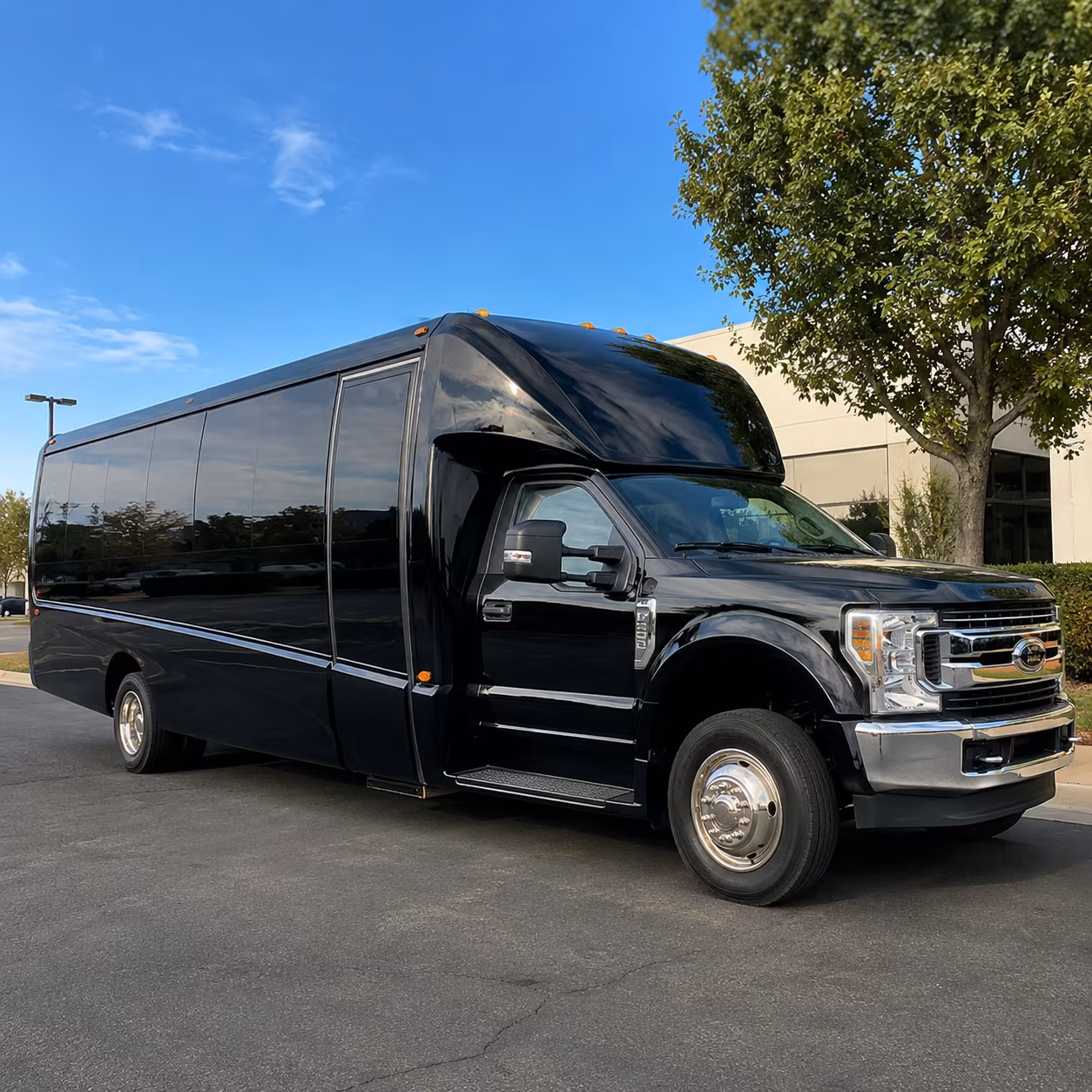Rochester Airport Shuttle & Transportation party bus interior