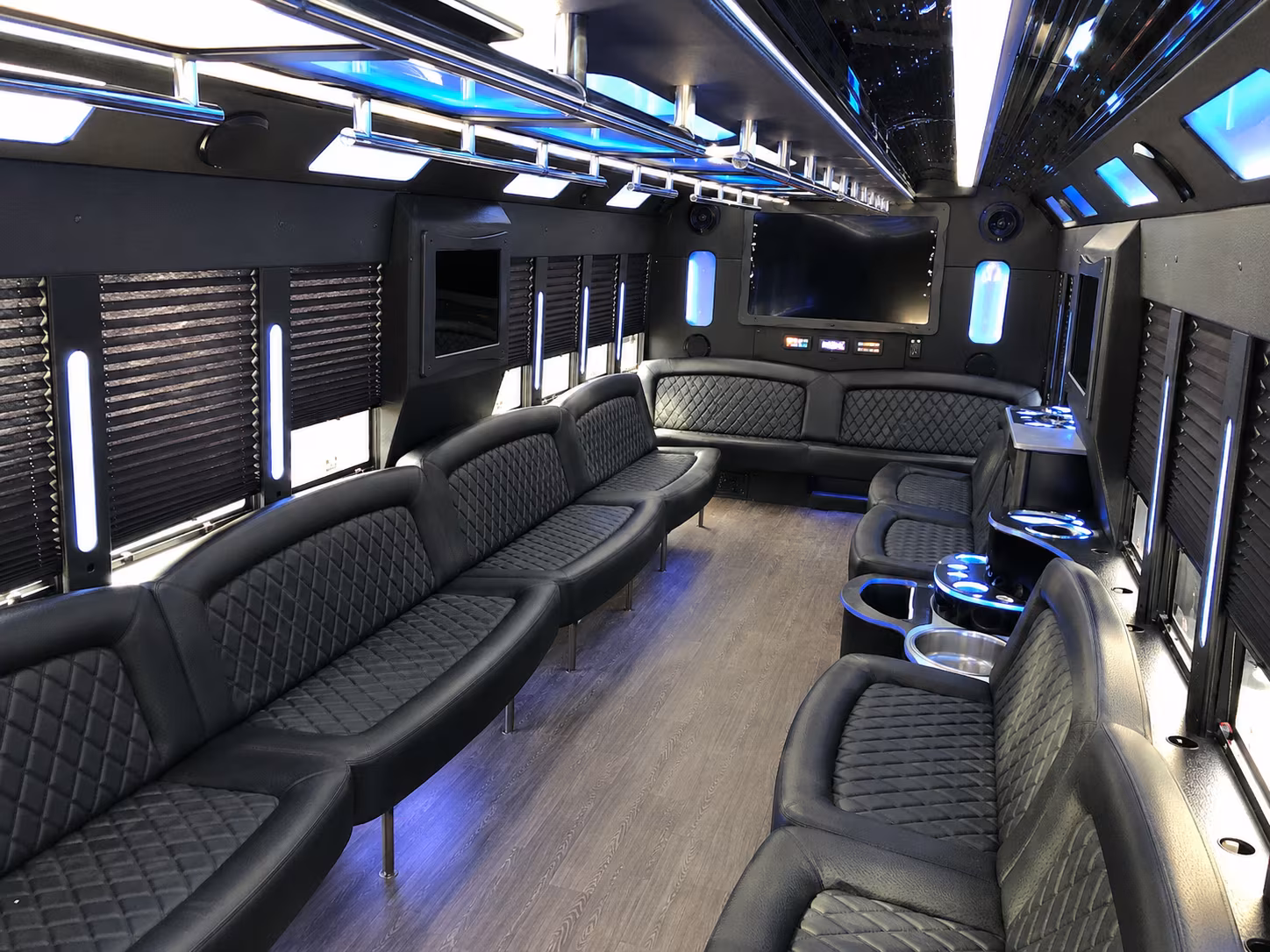 Rochester Birthday, Sweet 16, & Quinceañera Transportation party bus exterior
