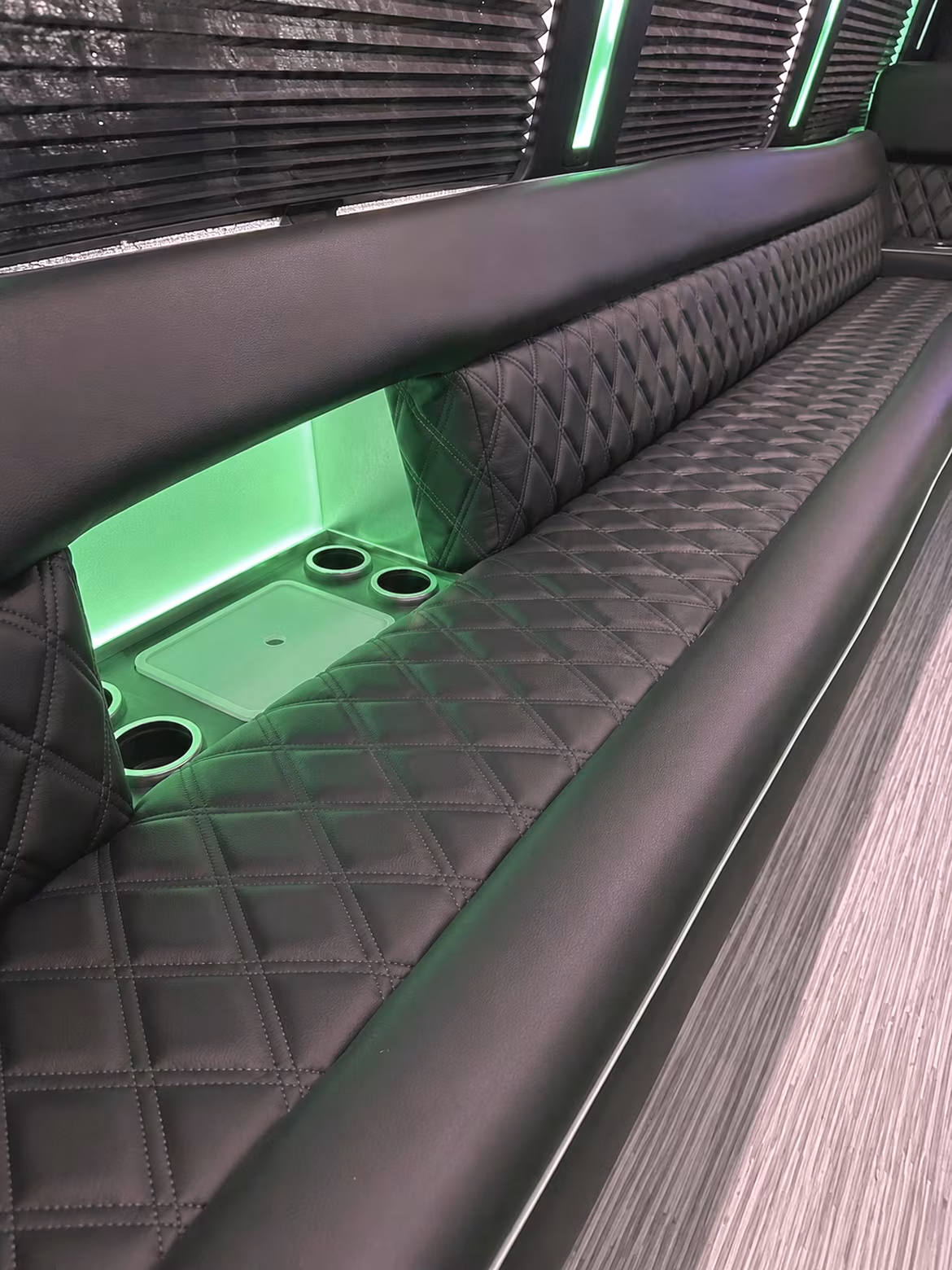Rochester Concert & Music Festival Transportation party bus interior