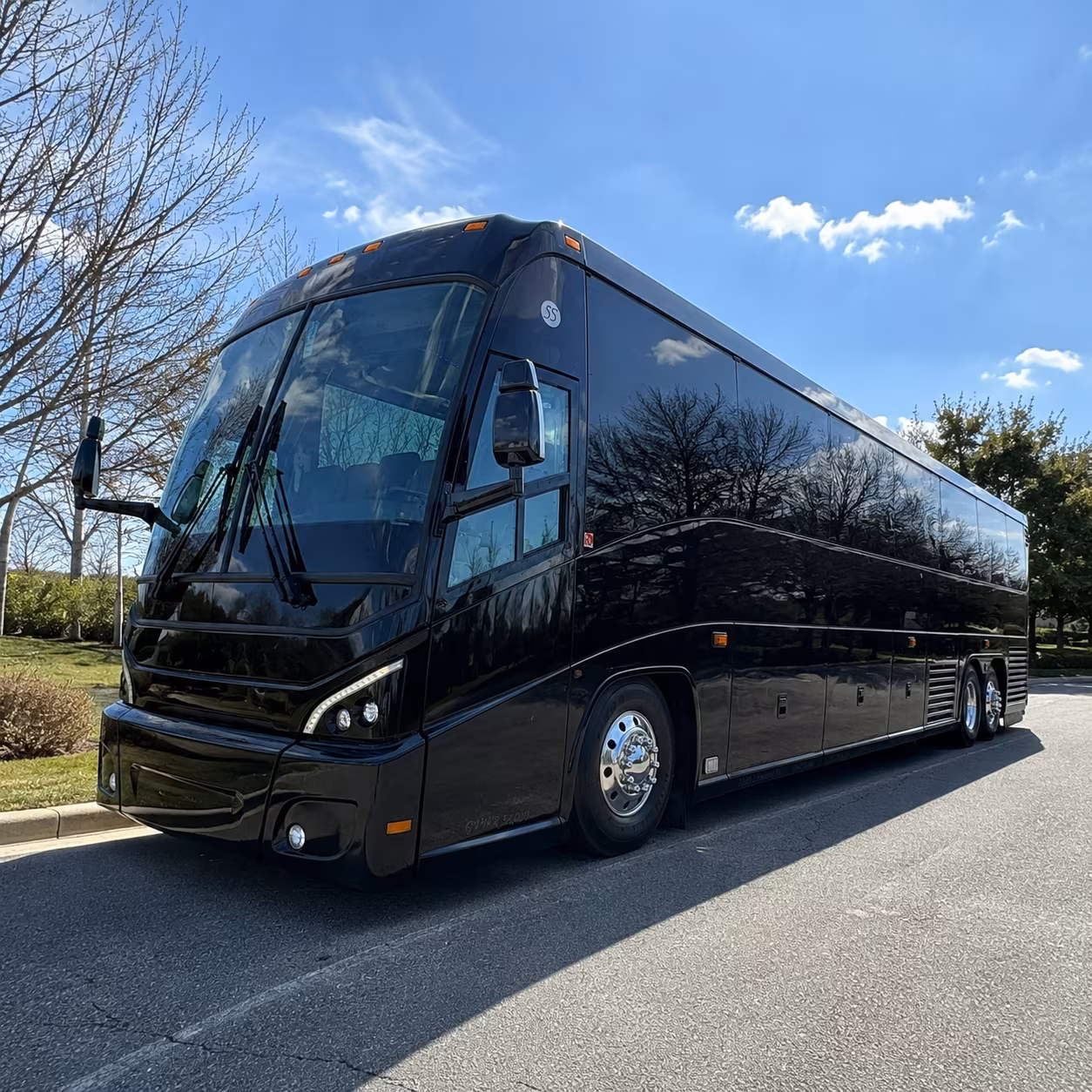 Rochester Corporate Transportation party bus exterior