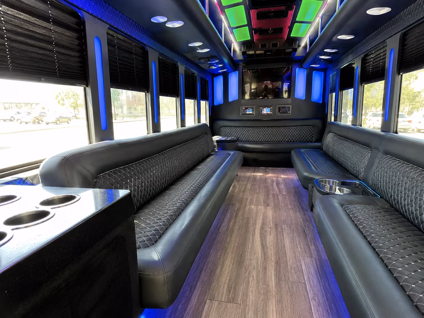 Rochester Private Event Transportation party bus exterior