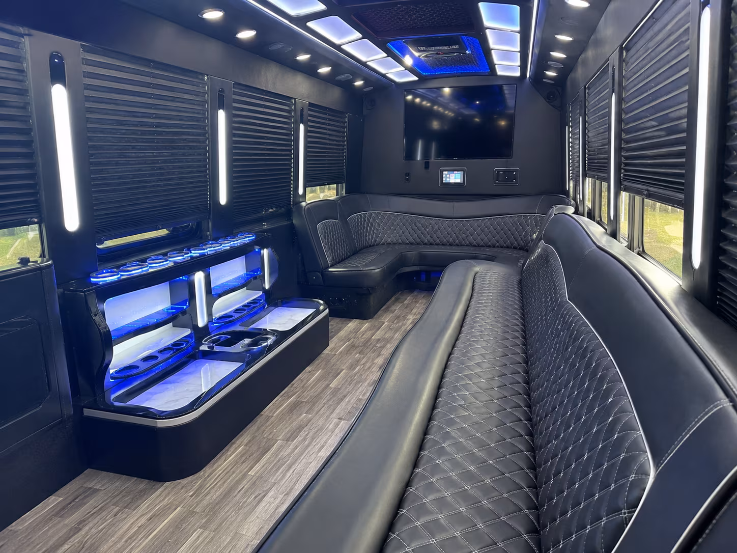Rochester Prom & Homecoming Transportation party bus exterior