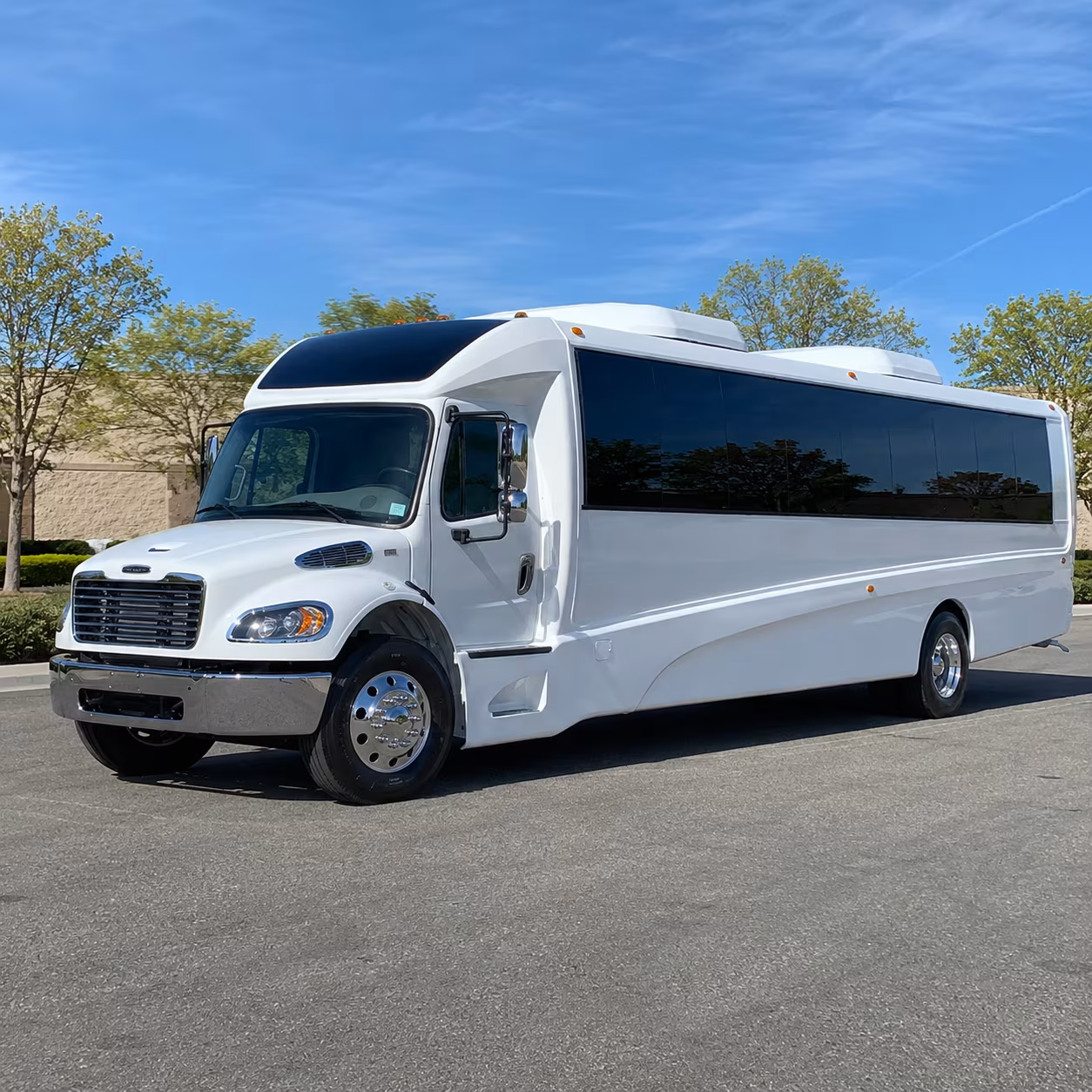 Rochester School Event Transportation party bus exterior