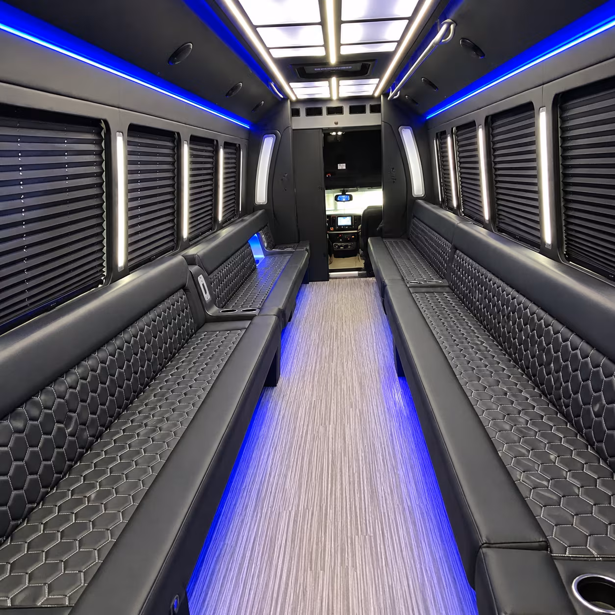 Rochester Sporting Event Transportation party bus exterior