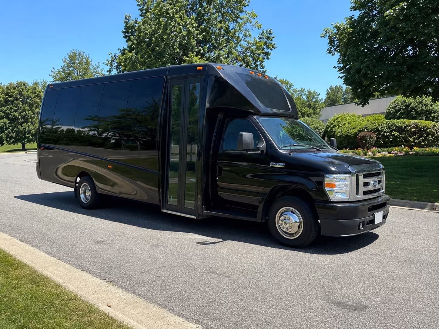 Rochester Sporting Event Transportation party bus exterior