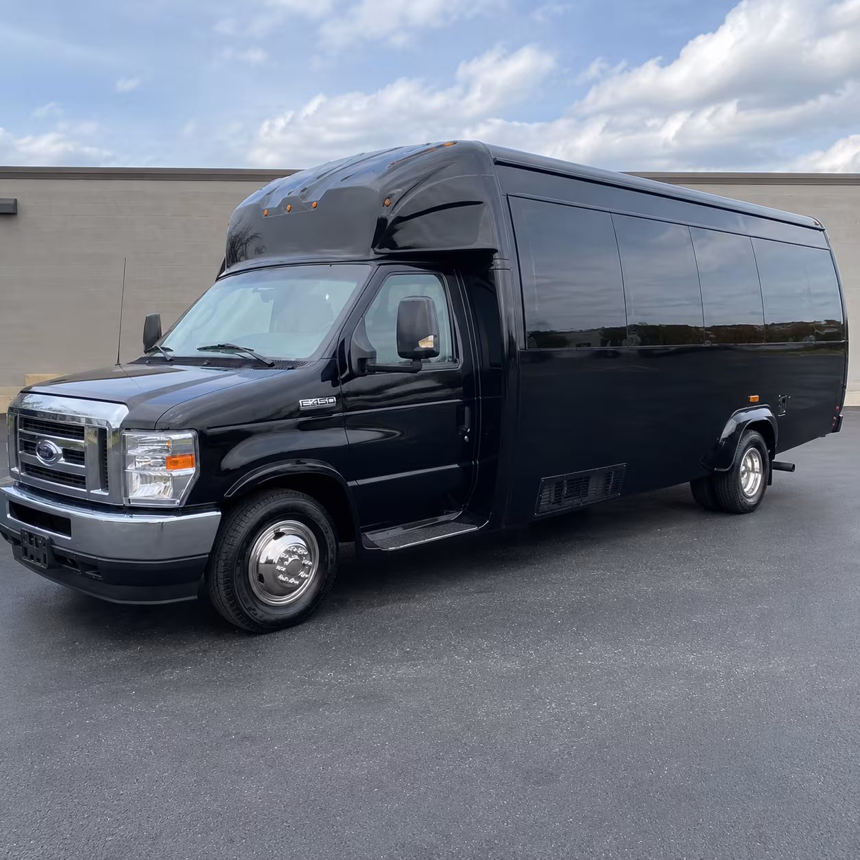 Rochester Wedding Transportation party bus exterior