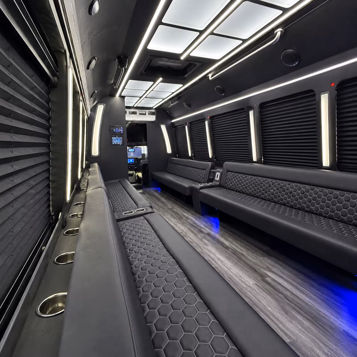 Rochester Wedding Transportation onboard seating