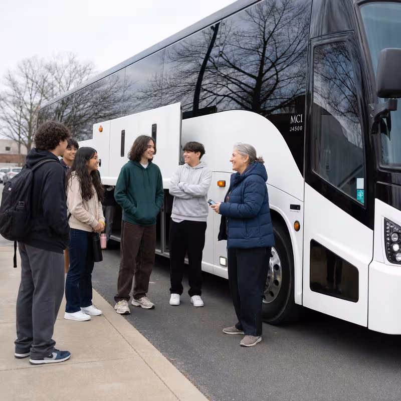 Passengers loading luggage while boarding an Rochester group shuttle