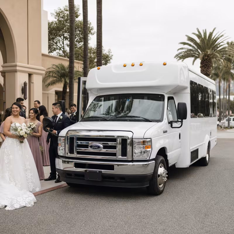 Rochester Wedding Transportation fleet vehicle
